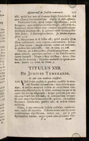 217-225, Titulus XXII