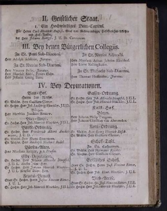 IV. Bey Deputationen.