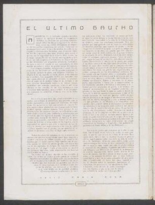 El último gaucho