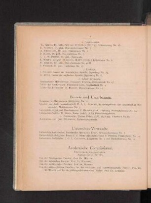 Academische Commissionen.