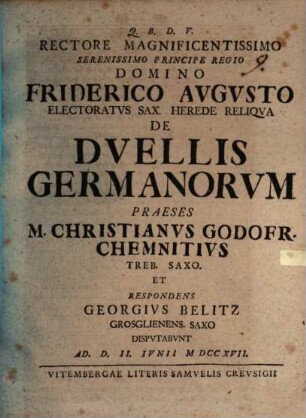 De duellis Germanorum