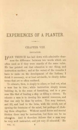 Chapter VIII. Education