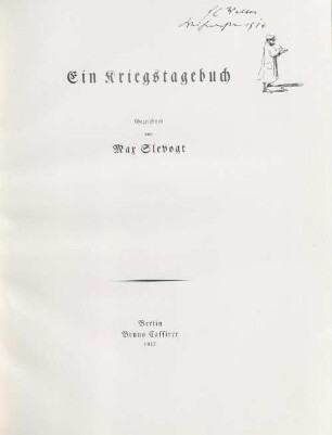 Ein Kriegstagebuch