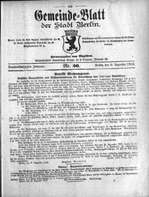 1918,50: Nr. 50, 15. Dezember 1918