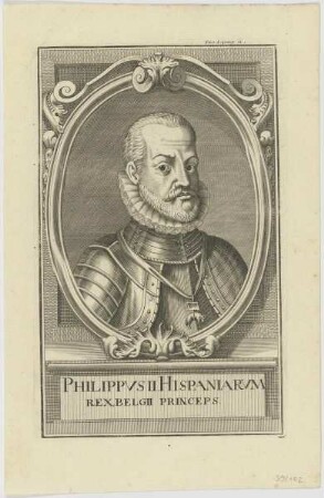 Bildnis Philippvs II., Hispaniarvm Rex, Belgii Princeps