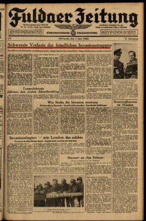 Ausgabe vom Mittwoch, den 07. Juni 1944.