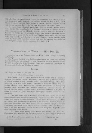 Versammlung zu Thorn. - 1434 Dec. 24.