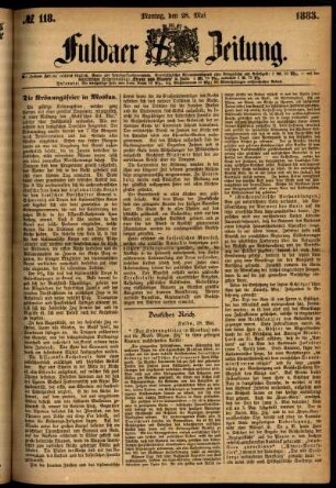 Ausgabe vom Montag, den 28. Mai 1883.