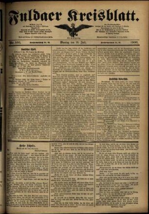 Ausgabe vom Montag, den 16. Juli 1906.