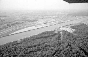 Freistett: Baggersee und Rhein bei Diersheim, LA Wantzenau (Frankreich)