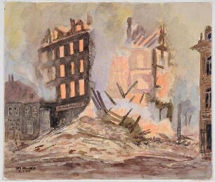 Kiel im Luftangriff, Geschäftshaus in der Holtenauer Straße