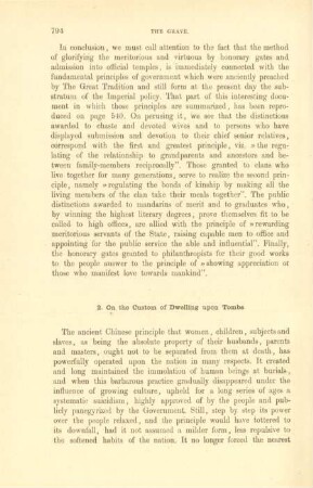 2. On the custom of dwelling upon tombs