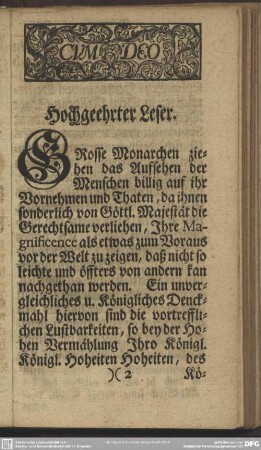 Hochgeehrter Leser