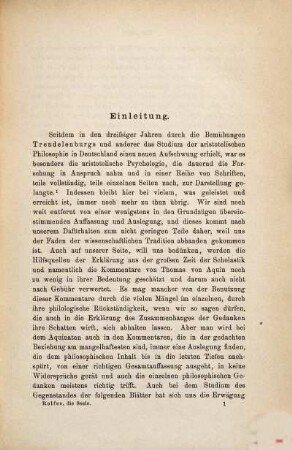 Die substantiale Form und der Begriff der Seele bei Aristoteles