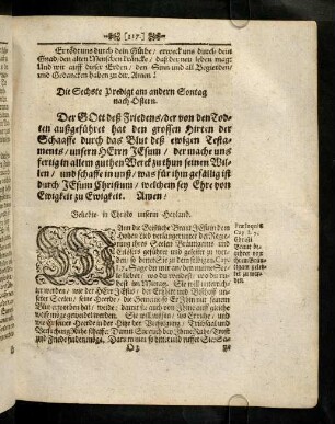 117-120, Der Gott deß Friedens, der von den Todten ...