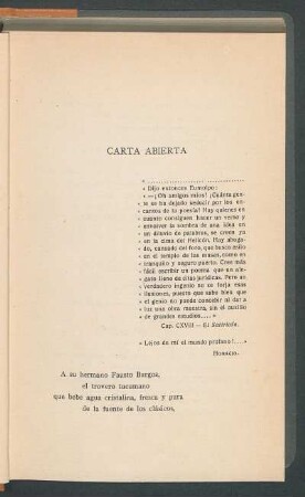 Carta abierta