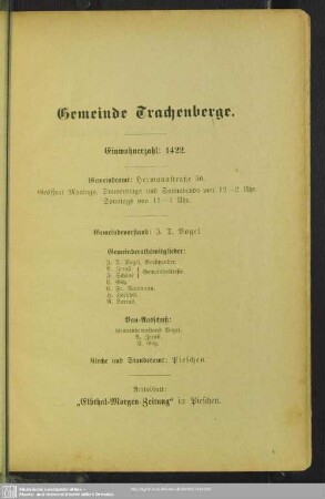 Gemeinde Trachenberge