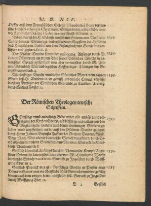 Der Römischen Theologen teutsche Schrifften.