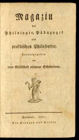 Magazin der Philologie, Pädagogik und praktischen Philosophie