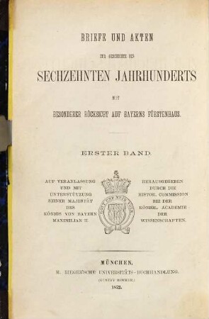 Beiträge zur Reichsgeschichte 1546 - 1551