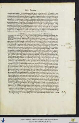 Incipit liber tertius...