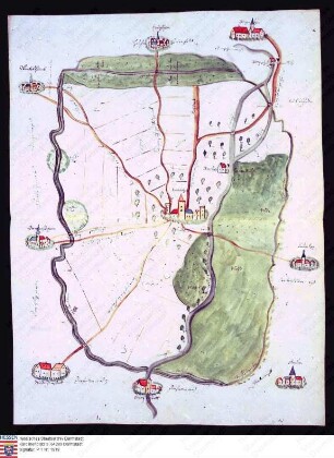 Karte der Umgebung von Reichelsheim/Wetterau