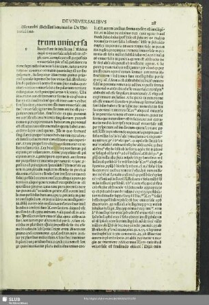 De Universalibus