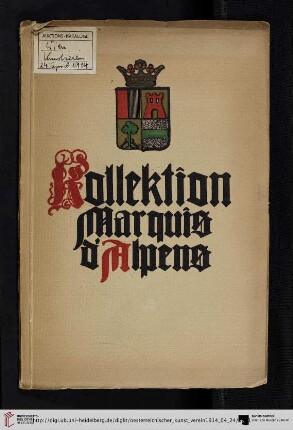Auktions-Katalog : Verzeichnis der zur Versteigerung gelangenden Gemälde; Versteigerung Freitag, den 24. April 1914