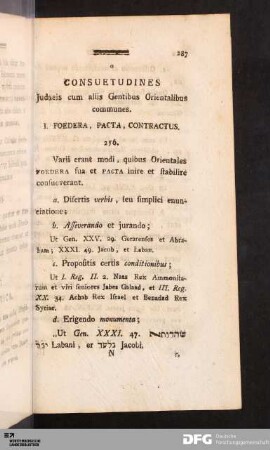 Consuetudines Judaeis cum aliis Gentibus Orientalibus communes.