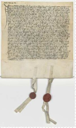 Testament des Bürgers Hermen Stekeberg, beglaubigt durch die Ratsmannen Johan van der Molen und Dideric Bromes