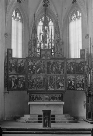 Altar in erster Öffnung — Szenen aus dem Leben Johannes des Täufers