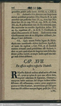 Cap. XVII. De officio nostro respectu Diaboli