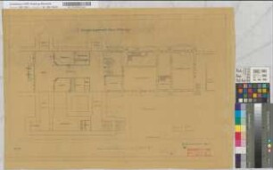 Empfangsgebäude [Bahnhof] Essen-Altenessen: Grundriß, Zustand 1933 vor dem Umbau, M.~1:100 Hge, Sknr.: 1, Fanr.: 9, Bunr.: 12