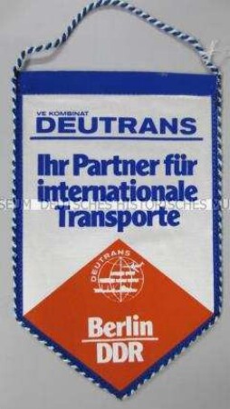 Wimpel des VE Kombinats Deutrans