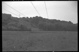 Mühlacker, Bahnstromleitung, Fernleitung Mühlacker-Karlsruhe, Masten im Enzberger Tal