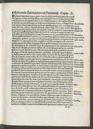 Exhortatio Saluberrima ad Poenitentiam.