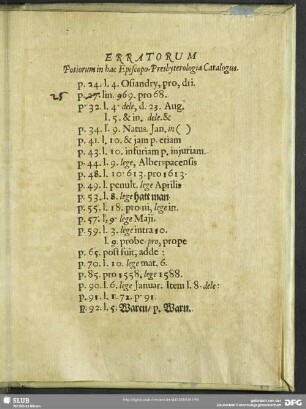 Erratorum