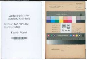 Entnazifizierung Rudolf Koeller , geb. 17.05.1890 (Schuhhaendler)