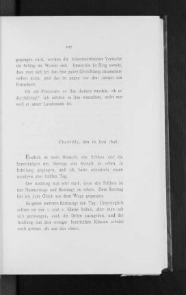 Chantilly, den 16. Juni 1898