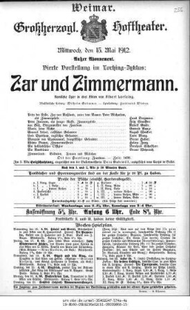 Zar und Zimmermann
