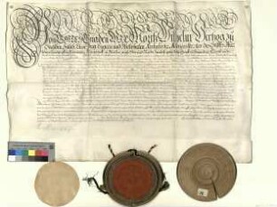 Herzog Moritz Wilhelm von Sachsen-Merseburg bestätigt die Religions-Assekuranz von 1611 über Ausübung der Augsburger Konfession.