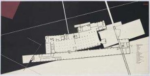 Bauwettbewerb Amerika-Gedenkbibliothek/Berliner Zentralbibliothek, AGB (nicht realisiert), Ankauf – Grundriss UG. Berlin-Kreuzberg, Blücherplatz 1