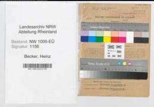 Entnazifizierung Heinz Becker, geb. 29.12.1914 (Polizeibeamter)