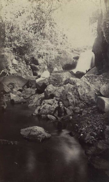 "Waterfall close to Apia."