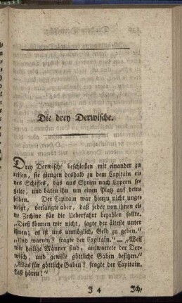 Die drey Derwische