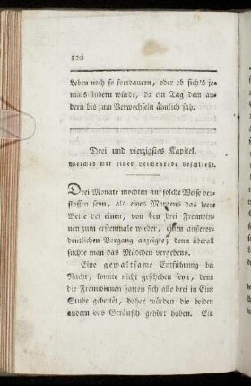 Drei und vierzigstes Kapitel. Welches mit einer Leichenrede beschließt.