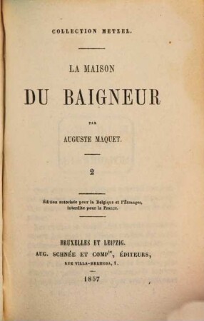 La maison du baigneur, 2