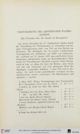 Versteigerung der Amsterdamer Waisenkammer