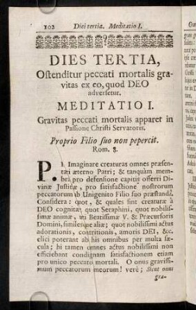102-112, Meditatio I - II