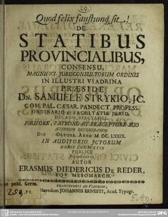 De statibus provincialibus